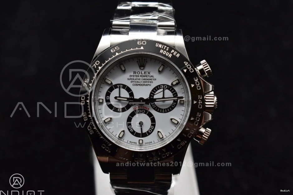 And 904L SS 4130 Daytona 116500 Clean Case White Bracelet Dial V3 0524